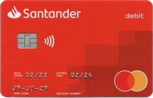 santander debit card contactless payment